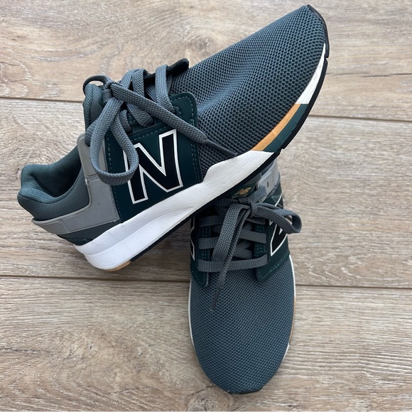 New Balance 247 Sneakers Tennis Shoes Big Boys 5.5 Olive Green Athletic Cushion - Picture 6 of 9